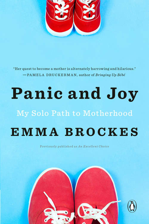 Book cover of Panic and Joy: My Solo Path to Motherhood