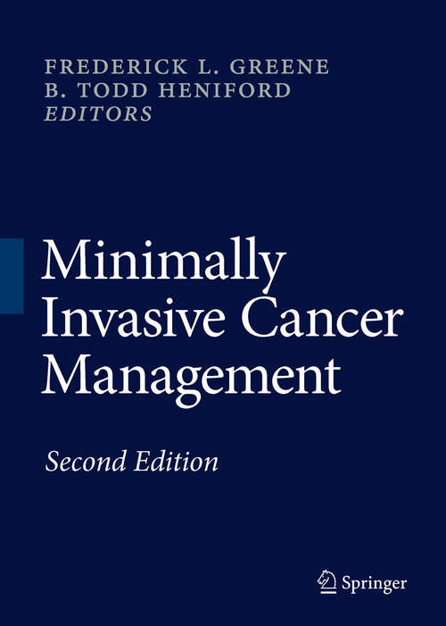 Book cover of Minimally Invasive Cancer Management