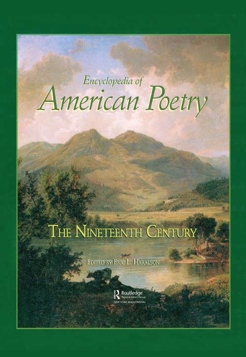 Book cover of Encyclopedia of American Poetry: The Nineteenth Century (20)