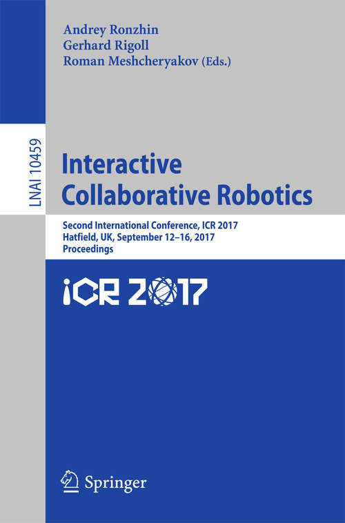 Book cover of Interactive Collaborative Robotics