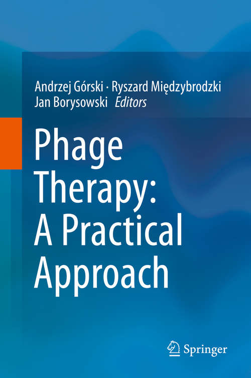 Book cover of Phage Therapy: A Practical Approach (1st ed. 2019)