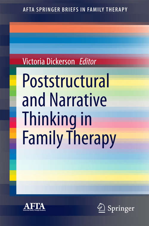 Book cover of Poststructural and Narrative Thinking in Family Therapy