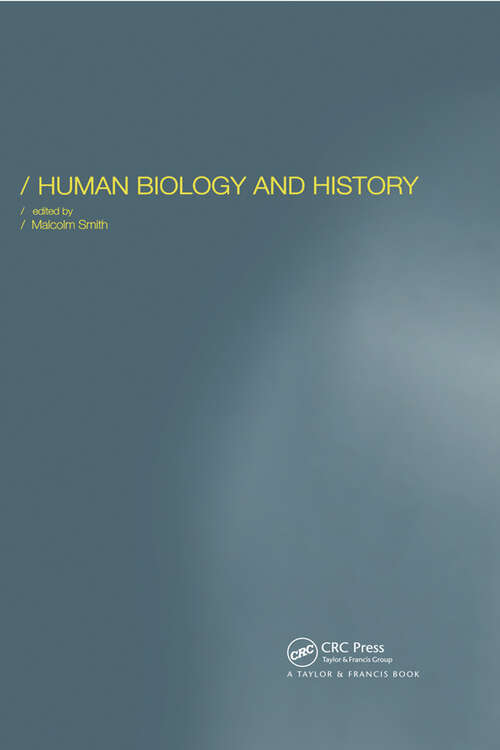 Book cover of Human Biology and History (1)