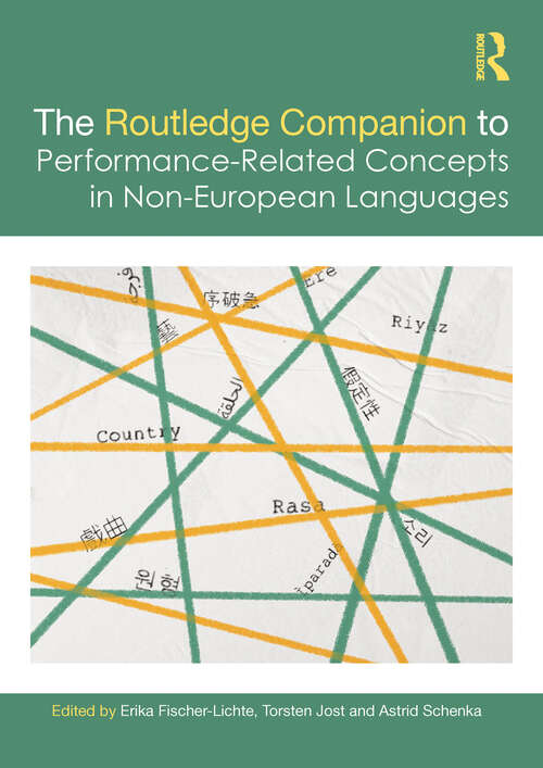 Book cover of The Routledge Companion to Performance-Related Concepts in Non-European Languages (ISSN)