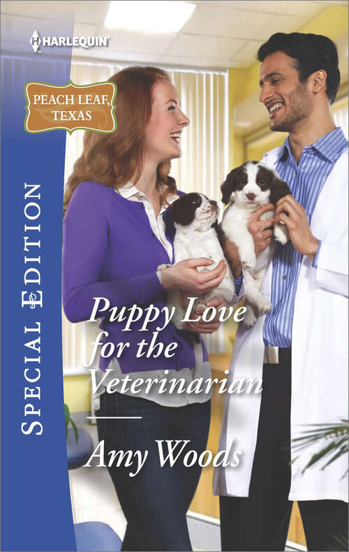 Book cover of Puppy Love for the Veterinarian: The Dashing Doc Next Door Puppy Love For The Veterinarian (Peach Leaf, Texas #3)