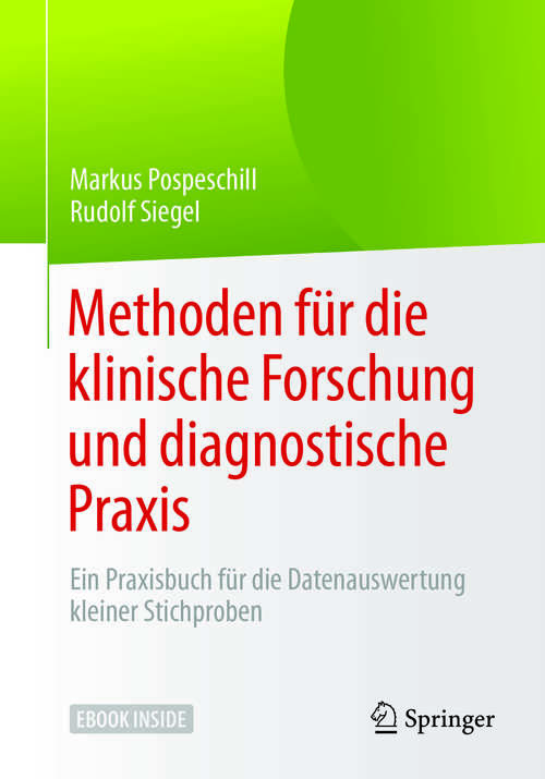 Book cover of Methoden für die klinische Forschung und diagnostische Praxis