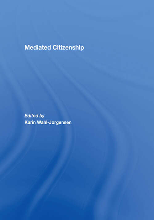 Book cover of Mediated Citizenship