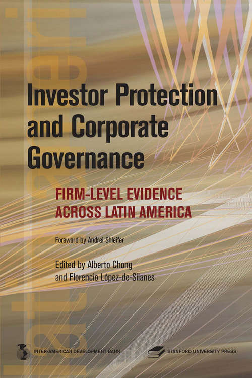 Book cover of Investor Protection and Corporate Governance