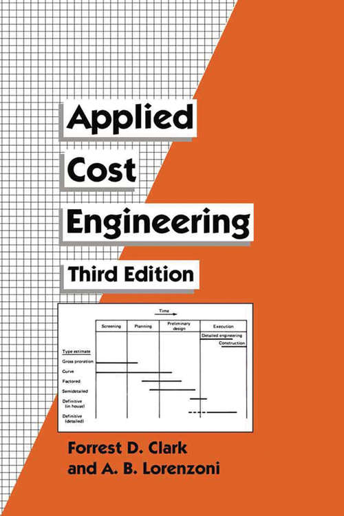 Book cover of Applied Cost Engineering (Cost Engineering)