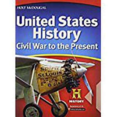 Book cover of United States History, Civil War to the Present