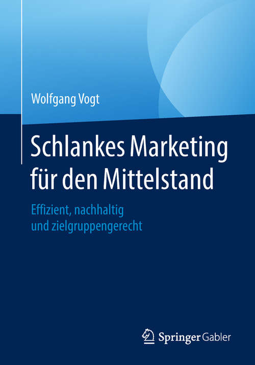 Book cover of Schlankes Marketing für den Mittelstand