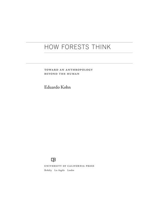 Book cover of How Forests Think