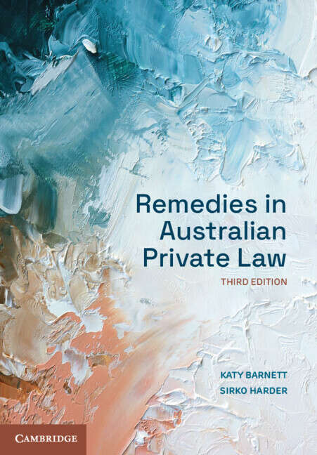 Book cover of Remedies in Australian Private Law (3)