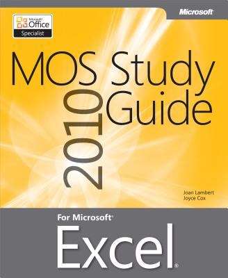 Book cover of MOS 2010 Study Guide for Microsoft® Excel®