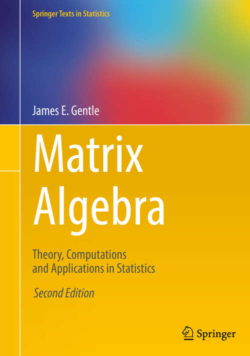 Book cover of Matrix Algebra