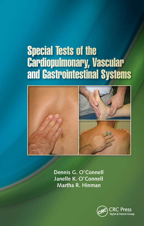 Book cover of Special Tests of the Cardiopulmonary, Vascular, and Gastrointestinal Systems