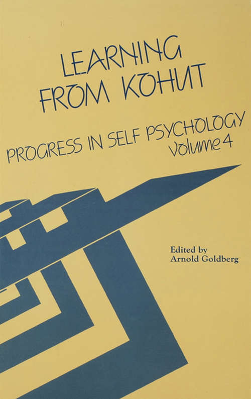 Book cover of Progress in Self Psychology, V. 4: Learning from Kohut