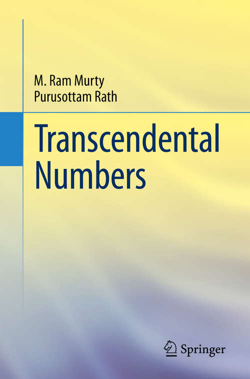 Book cover of Transcendental Numbers