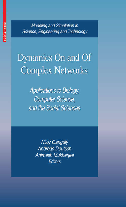 Book cover of Dynamics On and Of Complex Networks