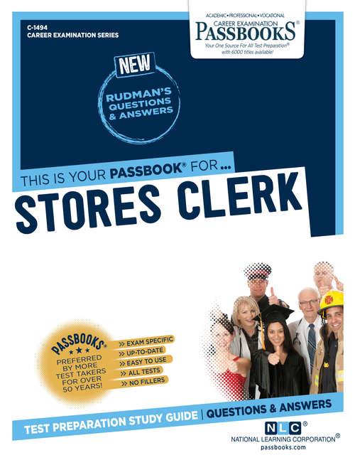 Book cover of Stores Clerk: Passbooks Study Guide (Career Examination Series)