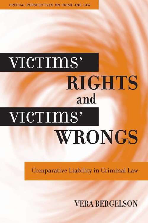 Book cover of Victims' Rights and Victims' Wrongs