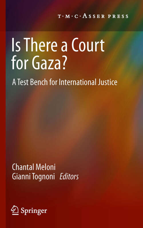 Book cover of Is There a Court for Gaza?