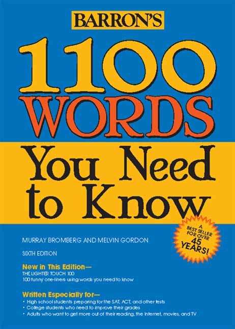 Book cover of 1100 Words You Need to Know (6th Edition)