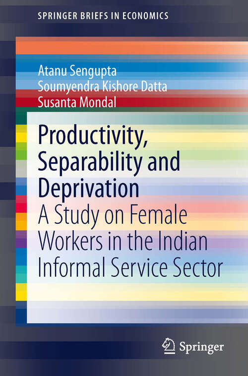 Book cover of Productivity, Separability and Deprivation