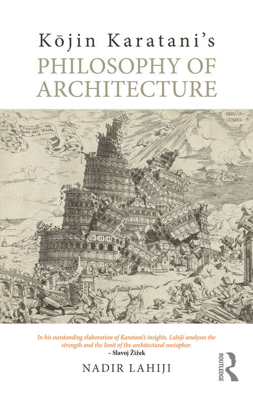 Book cover of Kōjin Karatani’s Philosophy of Architecture