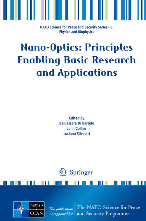 Book cover of Nano-Optics: Principles Enabling Basic Research and Applications