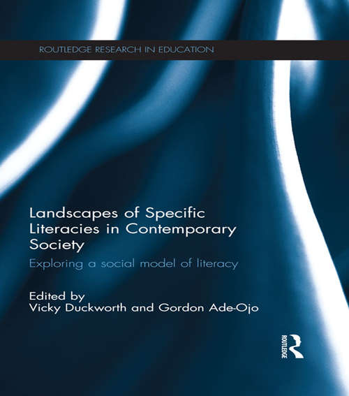 Book cover of Landscapes of Specific Literacies in Contemporary Society: Exploring a social model of literacy (Routledge Research in Education)