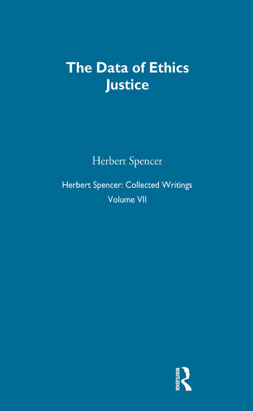 Book cover of Herbert Spencer: Collected Writings