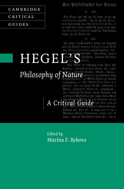 Book cover of Hegel's Philosophy of Nature: A Critical Guide (Cambridge Critical Guides)