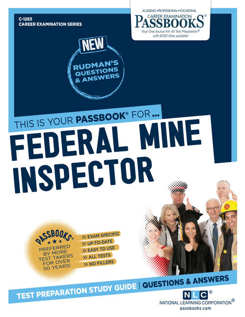 Book cover of Federal Mine Inspector: Passbooks Study Guide (Career Examination Series)