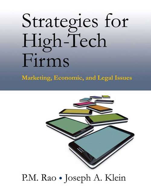 Book cover of Strategies for High-Tech Firms: Marketing, Economic, and Legal Issues