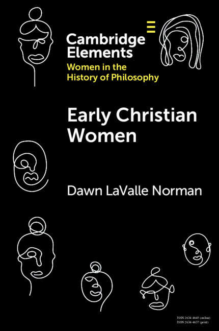 Book cover of Early Christian Women (Elements on Women in the History of Philosophy)