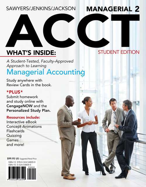 Book cover of Managerial ACCT2