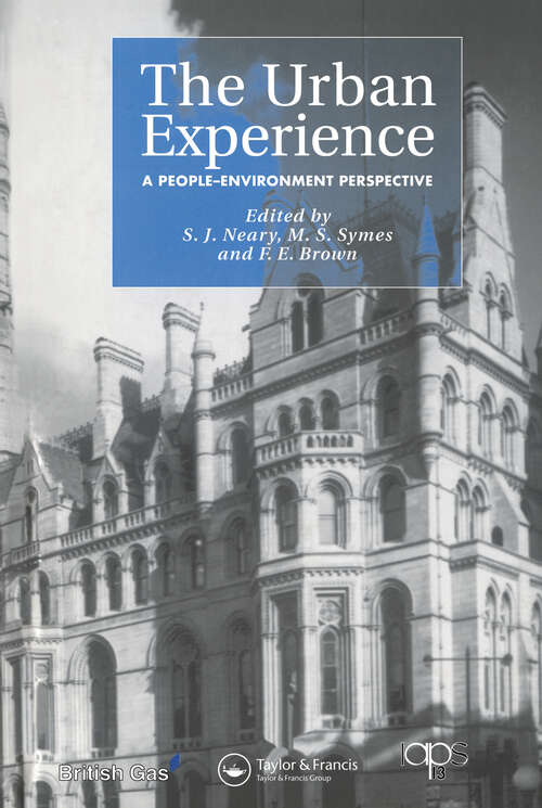 Book cover of The Urban Experience: A People-Environment Perspective