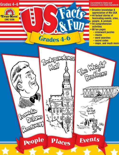 Book cover of U.S. Facts and Fun: Grades 4-6 (U.S. Facts and Fun)