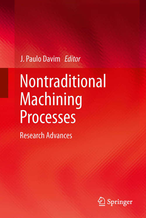 Book cover of Nontraditional Machining Processes