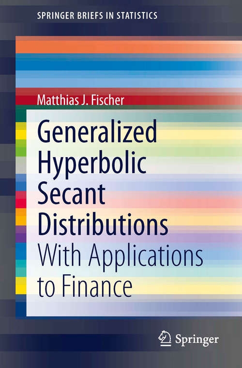 Book cover of Generalized Hyperbolic Secant Distributions