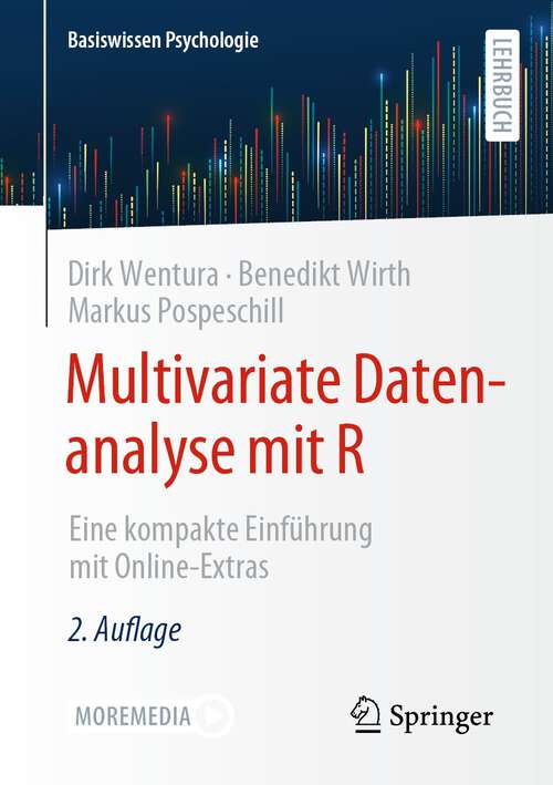 Book cover of Multivariate Datenanalyse mit R: Eine kompakte Einführung mit Online-Extras (2. Aufl. 2023) (Basiswissen Psychologie)