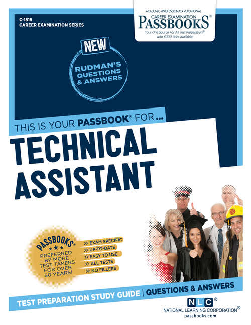 Book cover of Technical Assistant: Passbooks Study Guide (Career Examination Series: C-492)