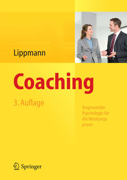 Book cover of Coaching: Angewandte Psychologie für die Beratungspraxis