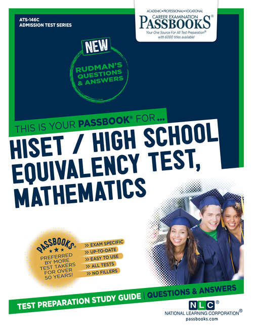 Book cover of HiSET / High School Equivalency Test, Mathematics: Passbooks Study Guide (Admission Test Series)