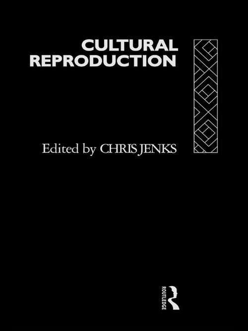 Book cover of Cultural Reproduction