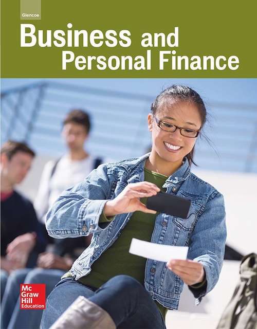 Book cover of Glencoe Business and Personal Finance