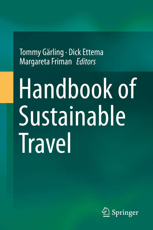 Book cover of Handbook of Sustainable Travel