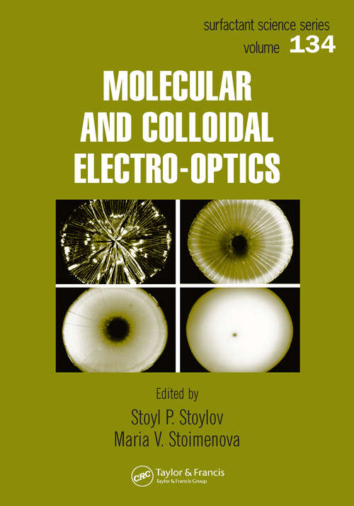 Book cover of Molecular and Colloidal Electro-optics