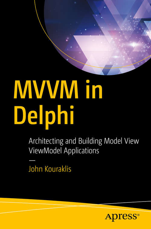 Book cover of MVVM in Delphi